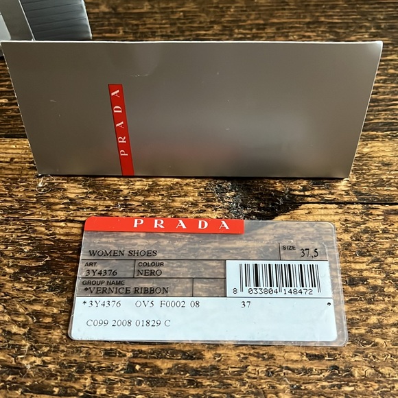 Prada Vernice Ribbon Sandal 37 - Picture 5 of 7